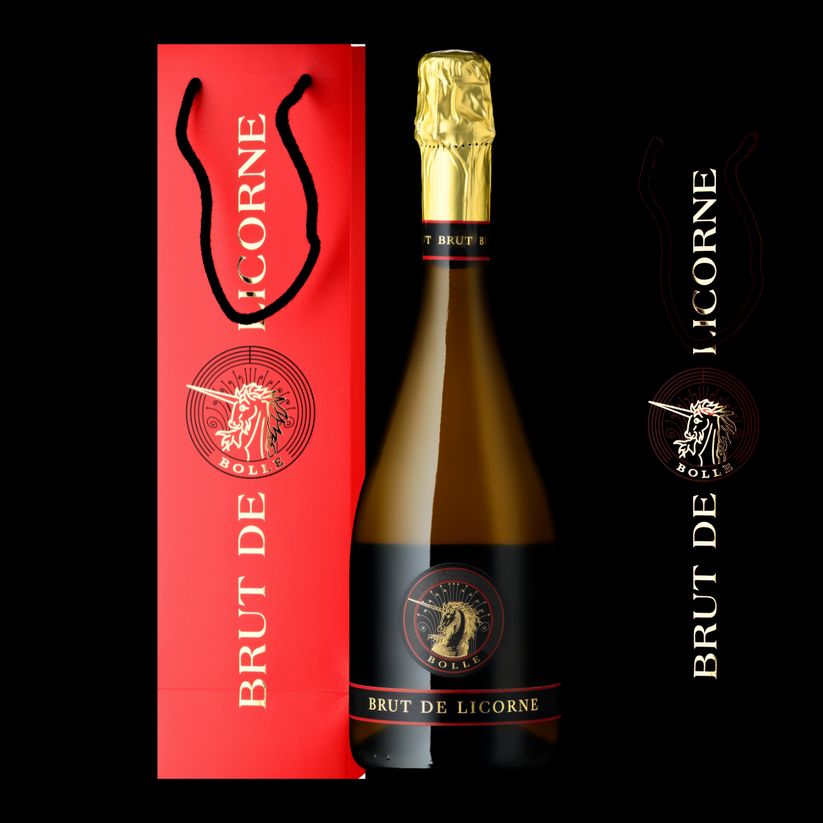 Brut de Licorne m thode traditionnelle AOC Vaud et sa pochette