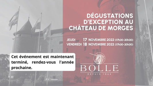Dégustations d'exception - 17 et 18 novembre - Château de Morges